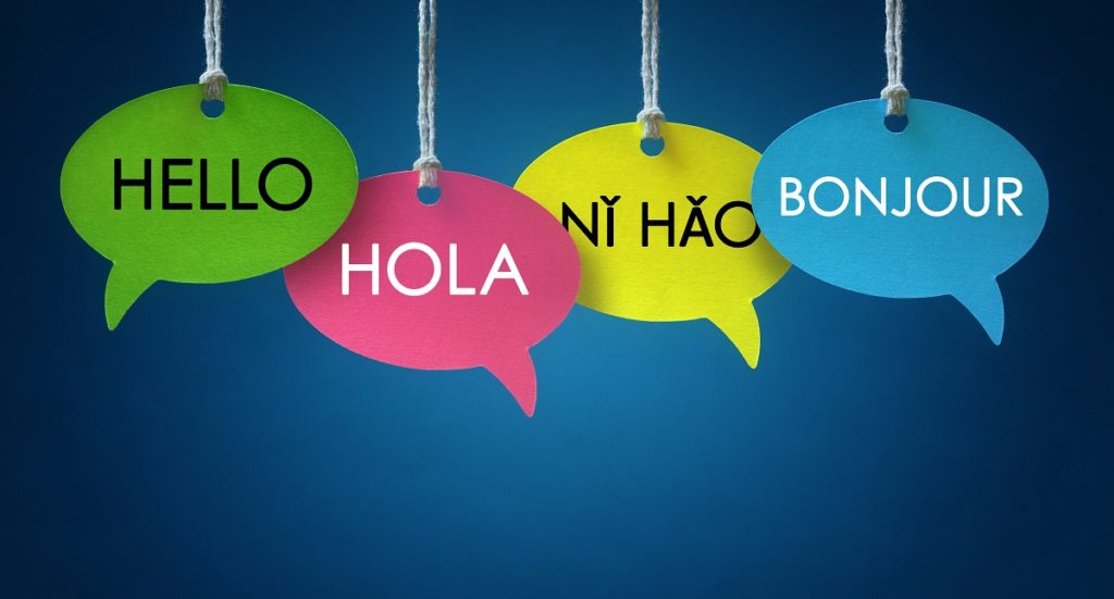 hello in multiple languages - industries that need translation services